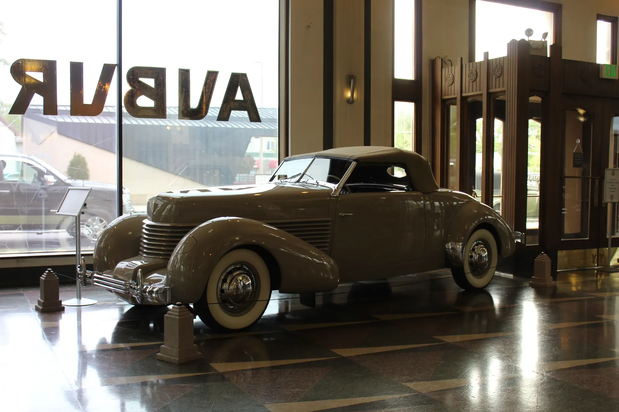 Cord 814 Prototype displayed inside the Auburn Cord Duesenberg Museum